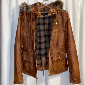 Black River brown genuine leather jacket.